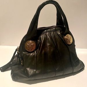 Gucci Hysteria Large Leather Top Handle Bag Purse